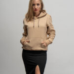 SoulFit Bej Kapşonlu Hoodie