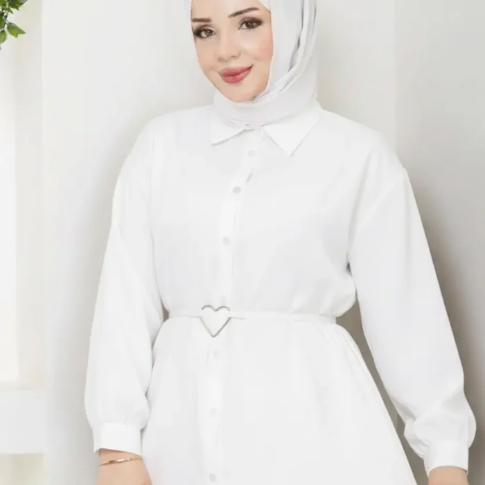 Kalp Kemer Tokalı Tunik