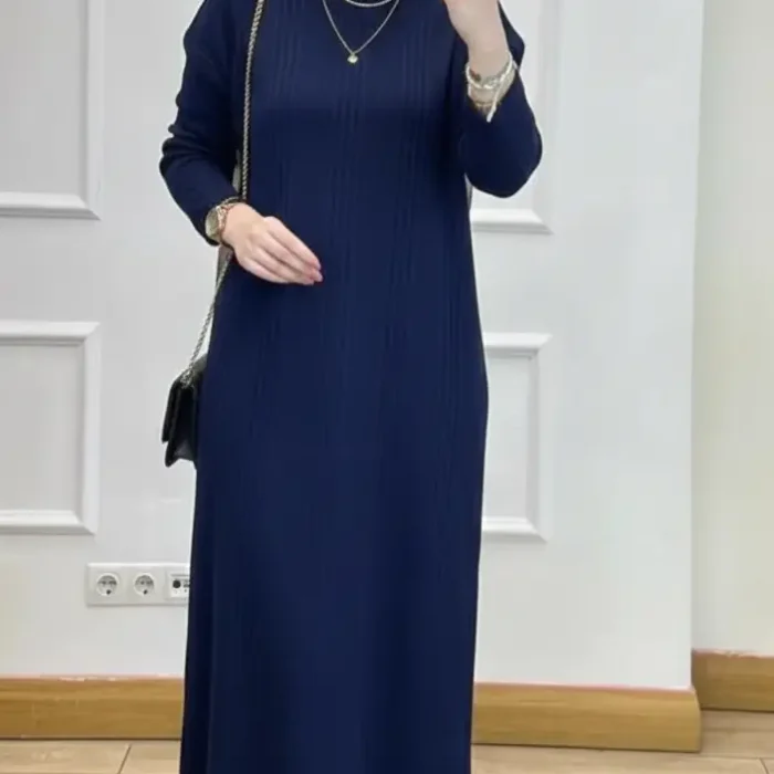 Düz Triko Elbise